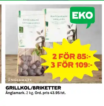 Coop Daglivs GRILLKOL/BRIKETTER erbjuda