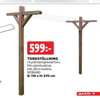 Jem&Fix TORKSTÄLLNING erbjuda