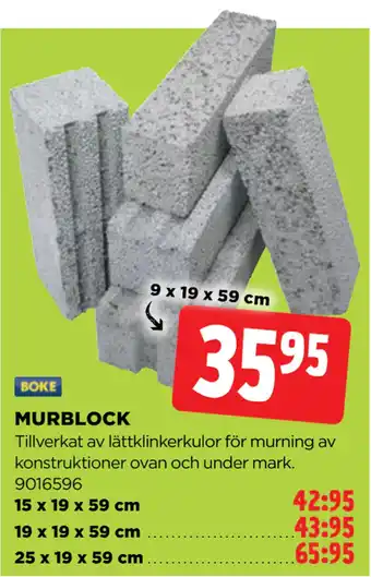 Jem&Fix MURBLOCK erbjuda