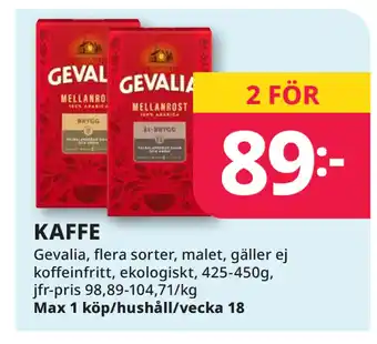 Tempo KAFFE erbjuda