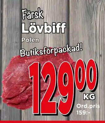 Supergrossen Lövbiff erbjuda