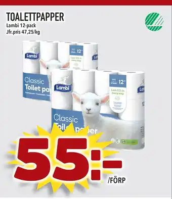 Supergrossen TOALETTPAPPER erbjuda