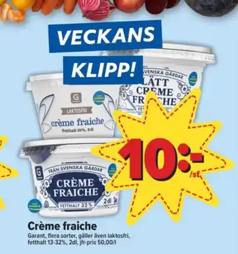 Östenssons Garant crème fraiche erbjuda
