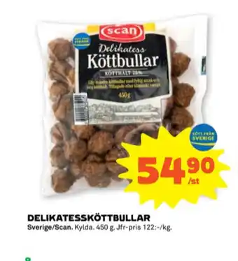 Stora Coop Scan köttbullar erbjuda