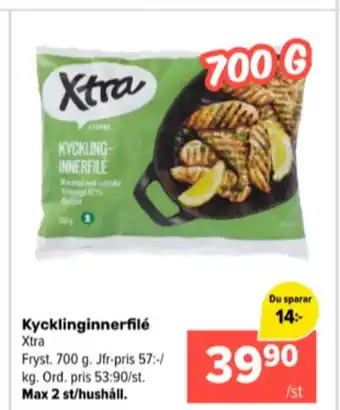 Coop Extra X-tra kycklinginnerfilé erbjuda