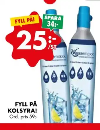 ÖoB Wassermaxx kolsyrepatron erbjuda