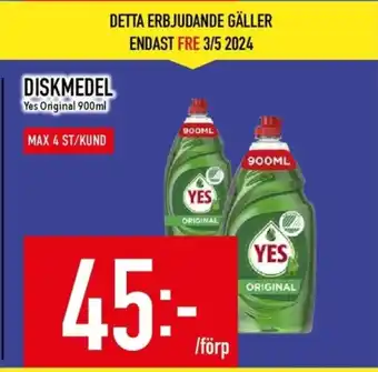 Matdax Yes handdiskmedel erbjuda