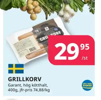 Tempo Garant grillkorv erbjuda