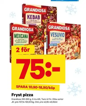 City Gross X-tra allt pizza erbjuda