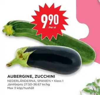 Willys AUBERGINE, ZUCCHINI erbjuda