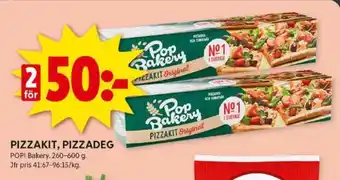 ICA Kvantum PIZZAKIT, PIZZADEG erbjuda