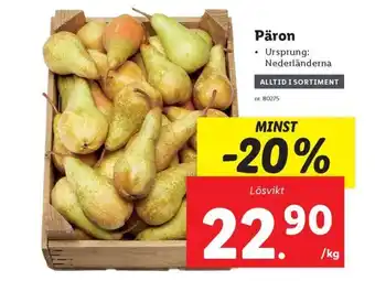 Lidl Päron erbjuda