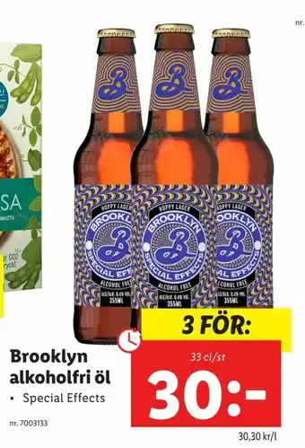 Lidl Brooklyn alkoholfri öl erbjuda