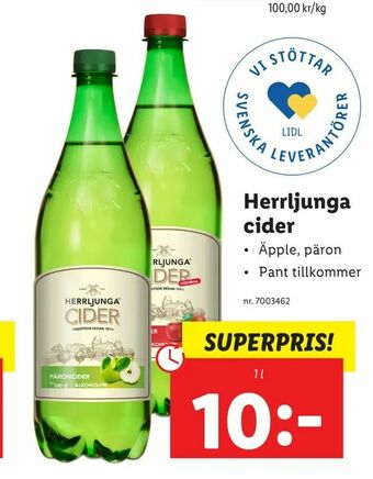 Lidl Herrljunga cider erbjuda