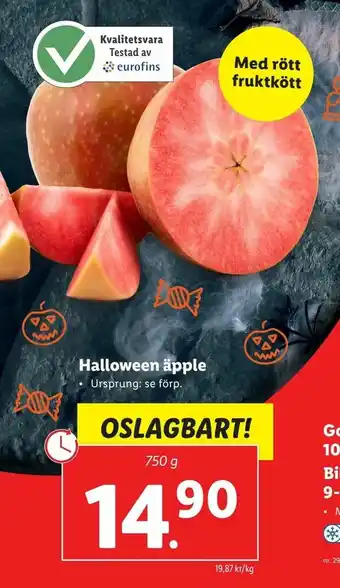 Lidl Halloween äpple erbjuda