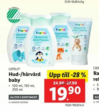 Lidl Hud-/hårvård baby erbjuda