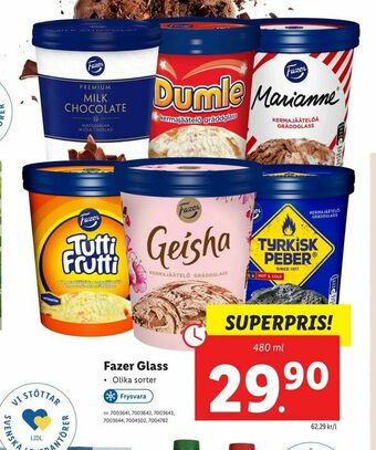 Lidl Fazer Glass erbjuda