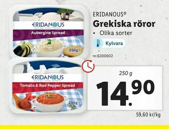 Lidl Grekiska röror erbjuda