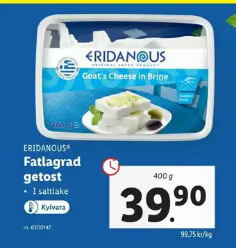 Lidl Fatlagrad getost erbjuda