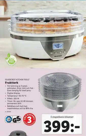 Lidl Frukttork erbjuda