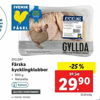 Lidl Färska kycklingklubbor erbjuda