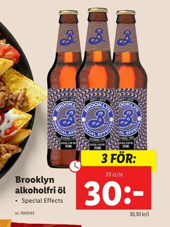 Lidl Brooklyn alkoholfri öl erbjuda