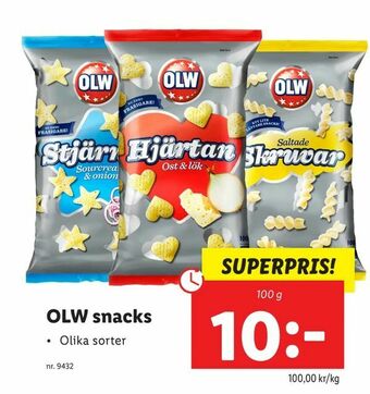 Lidl OLW snacks erbjuda