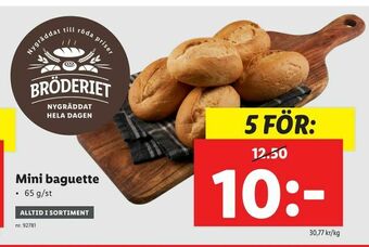 Lidl Mini baguette erbjuda