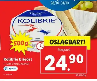 Kolibrie brieost