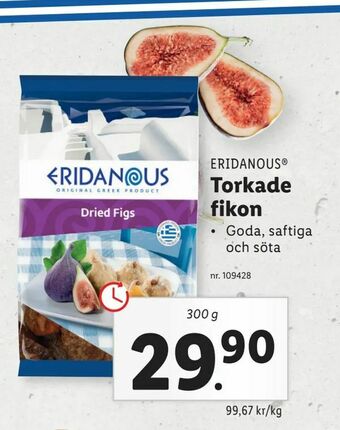 Lidl Torkade fikon erbjuda