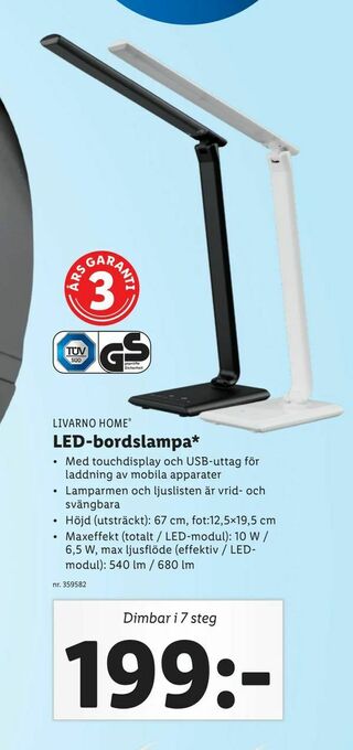 LED-bordslampa