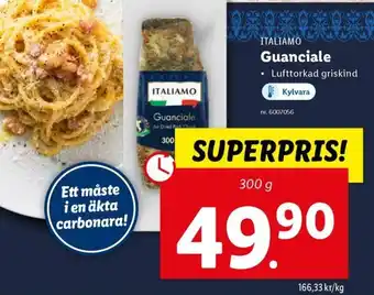 Lidl ITALIAMO Guanciale erbjuda