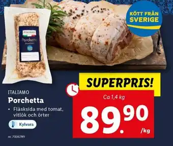 Lidl ITALIAMO Porchetta erbjuda