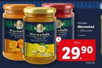 Lidl ITALIAMO Marmelad erbjuda