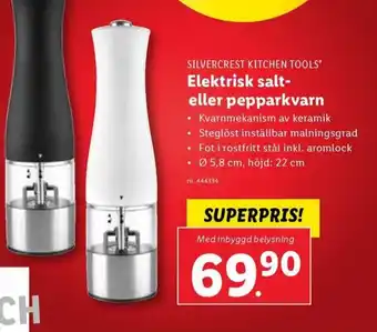 Lidl Elektrisk salt- eller pepparkvarn erbjuda