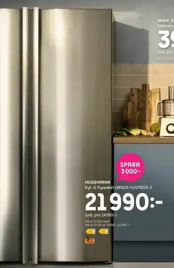 Kyl- & fryspaket QR922X-H/QT922X-V