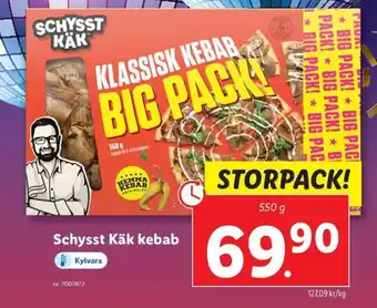 Lidl Schysst Käk kebab erbjuda