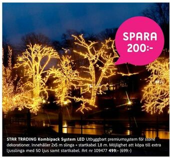 Elon STAR TRADING Kombipack System LED erbjuda