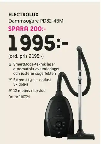 Elon Electrolux Dammsugare PD82-4BM erbjuda