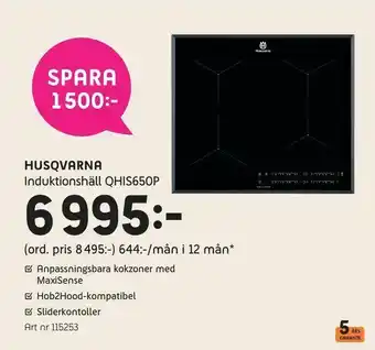 Induktionshäll QHIS650P