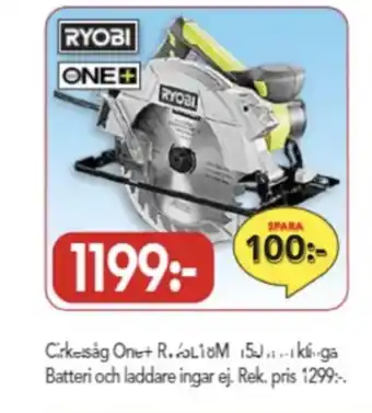 Bo Ohlsson Ryobi cirkelsåg erbjuda