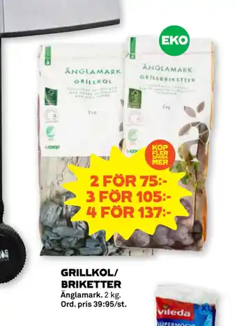 Stora Coop GRILLKOL/ BRIKETTER erbjuda