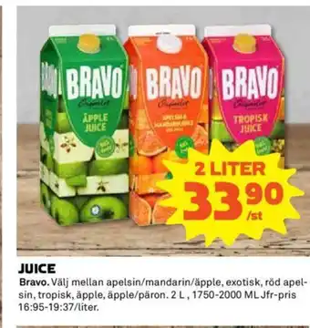 Coop JUICE Bravo erbjuda