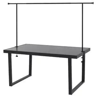 IKEA VÄrmansÖ / helgeÖ Bord med dekorationsstång, utomhus mörkgrå/svart, 161 cm erbjuda