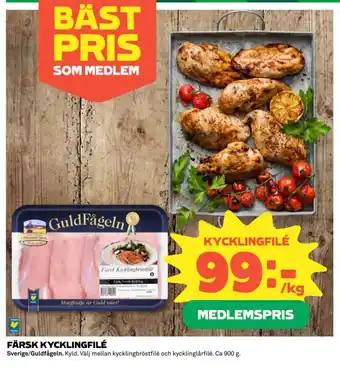 Coop FÄRSK KYCKLINGFILÉ erbjuda