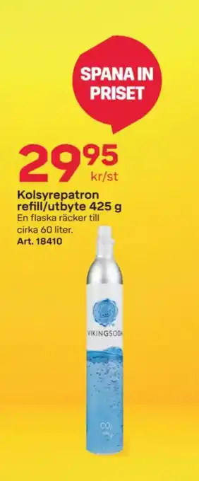 Byggmax Kolsyrepatron refill/utbyte 425 g erbjuda