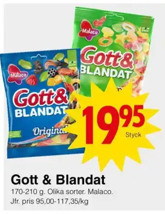 Matöppet Gott & Blandat erbjuda