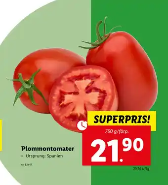 Lidl Plommontomater erbjuda