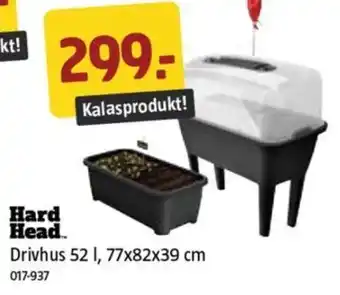 Drivhus 52 l., 77x82x39 cm