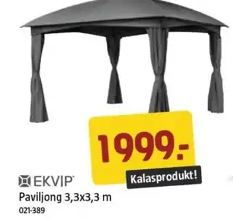 Jula Paviljong 3,3x3,3 m erbjuda